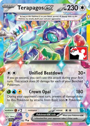 Terapagos ex - 128/142 128 - Prize Pack Series Cards Holofoil