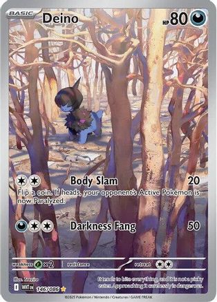 Deino - 146/086 146 - SV White Flare Holofoil