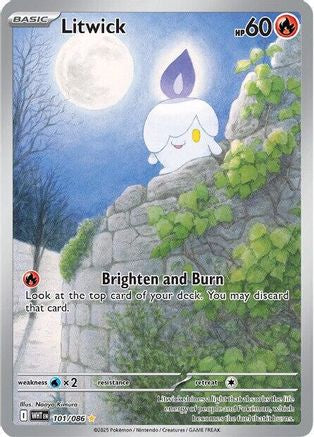 Litwick - 101/086 101 - SV White Flare Holofoil