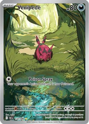 Venipede - 132/086 132 - SV Black Bolt Holofoil