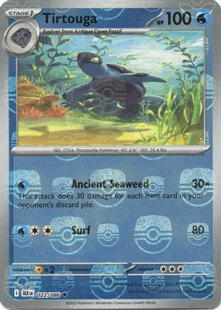 Tirtouga (Master Ball Pattern) 22 - SV Black Bolt Holofoil