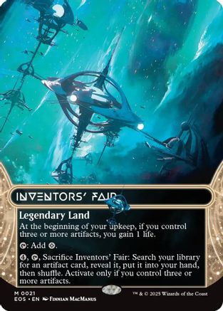 Inventors' Fair (0021) (Borderless) (EOS-021) - Edge of Eternities: Stellar Sights Foil