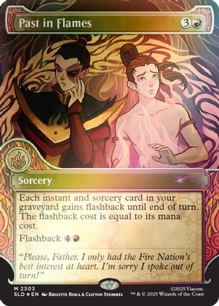 Past in Flames (Rainbow Foil) (SLD-2303) - Secret Lair Drop Series Foil