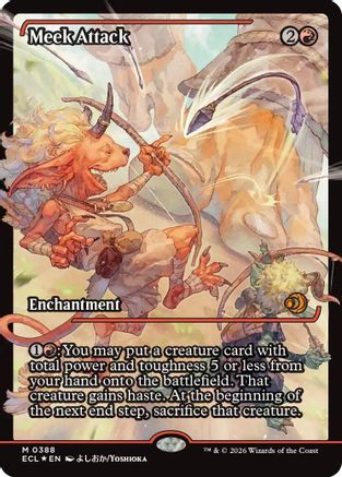 Meek Attack (0388) (Showcase) (ECL-388) - Lorwyn Eclipsed Foil