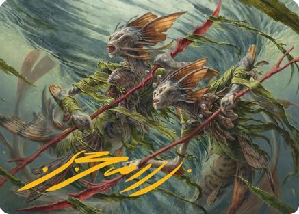 Champions of the Shoal Art Card (Gold-Stamped Signature) (ASECL-006) - Art Series: Lorwyn Eclipsed