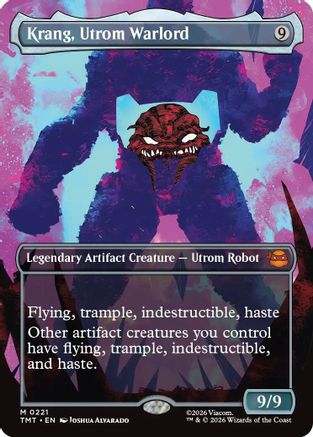 Krang, Utrom Warlord (Borderless) (TMT-221) - Teenage Mutant Ninja Turtles