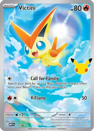 Victini - 102 (30th Celebration) 102 - ME Mega Evolution Promo Holofoil