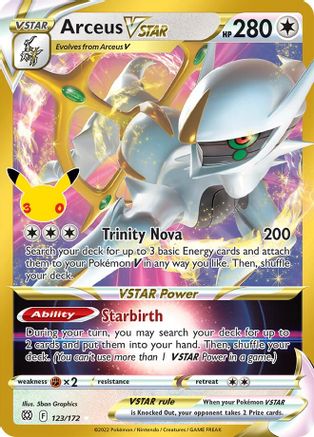Arceus VSTAR 123 - ME 30th Celebration Classic Collection Holofoil