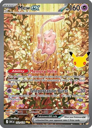 Mew ex - 152/128 152 - ME 30th Celebration Holofoil