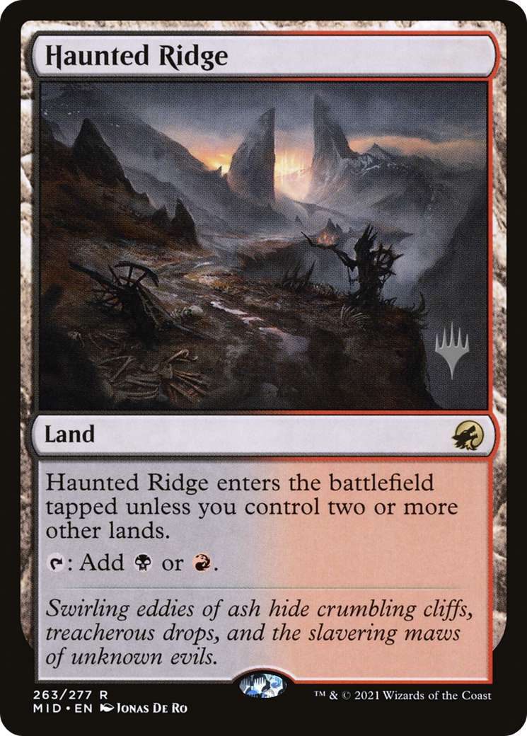 Haunted Ridge (PPMID-263) - Innistrad: Midnight Hunt Promos Foil