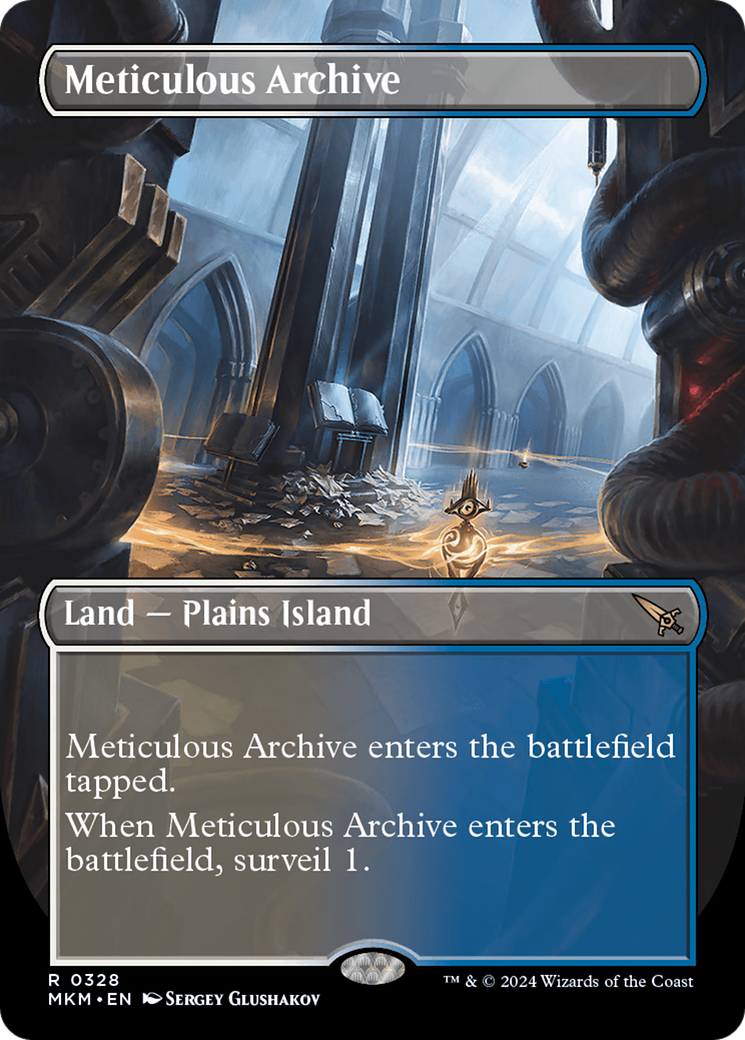 Meticulous Archive (Borderless) (MKM-328) - Murders at Karlov Manor (Borderless) Foil