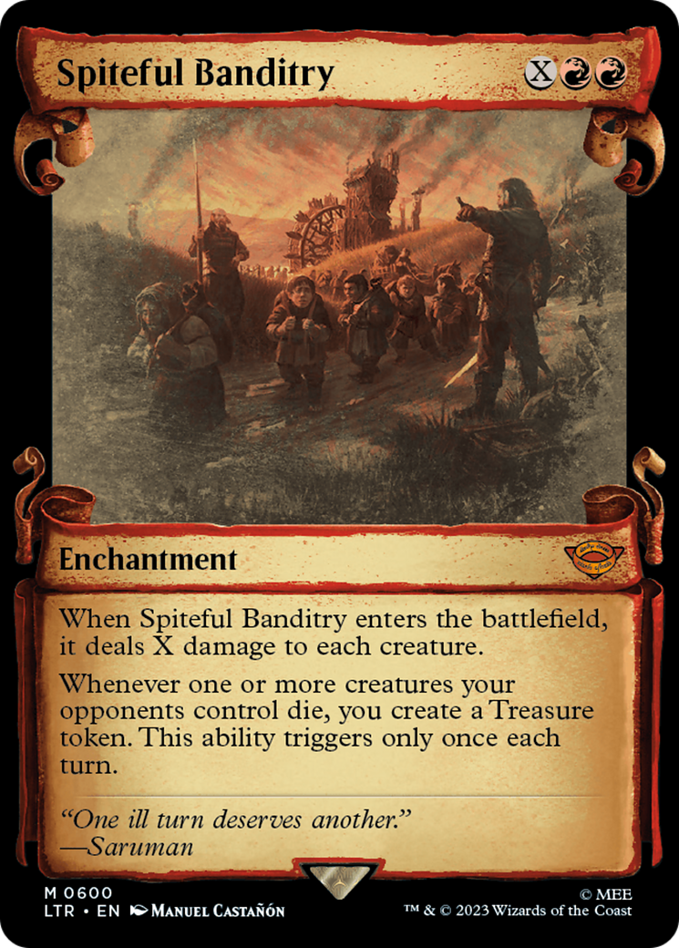 Spiteful Banditry (Showcase Scrolls) (LTR-600) - The Lord of the Rings: Tales of Middle-earth: (Showcase)