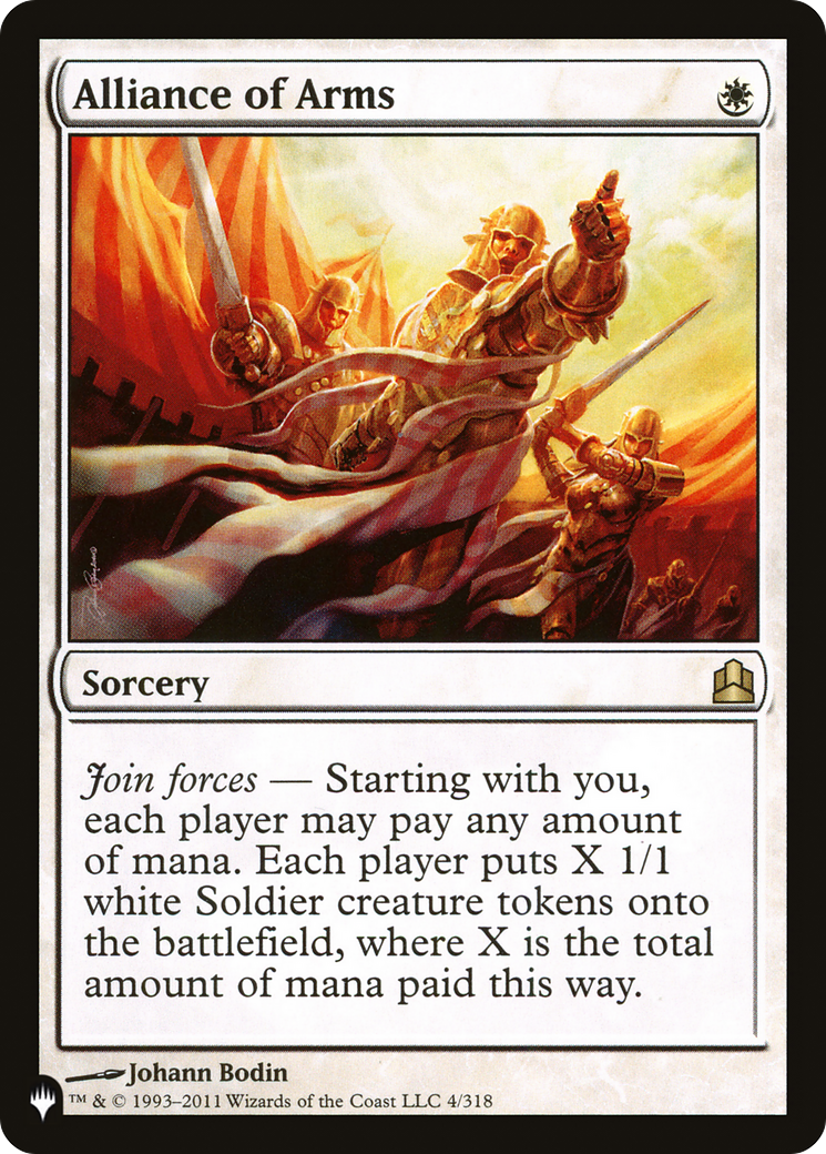 Alliance of Arms (LIST-4/318) - The List