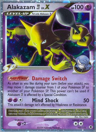 Alakazam E4 Lv.X/111 - Rising Rivals Holofoil