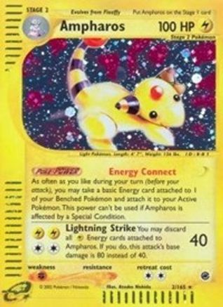 Ampharos (2)/165 - Expedition Reverse Holofoil