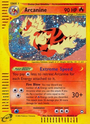 Arcanine (H2)/147 - Aquapolis Holofoil