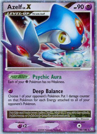 Azelf LV.X/146 - Legends Awakened Holofoil