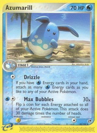 Azumarill/100 - Sandstorm Reverse Holofoil