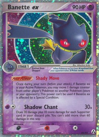 Banette ex/92 - Legend Maker Holofoil