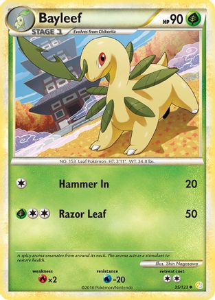 Bayleef/123 - HeartGold SoulSilver Reverse Holofoil