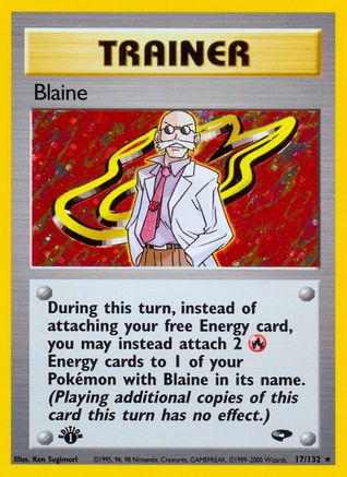 Blaine (17)/132 - Gym Challenge Unlimited Holofoil