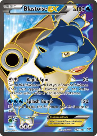 Blastoise EX (142 Full Art)/146 - XY Base Set Holofoil