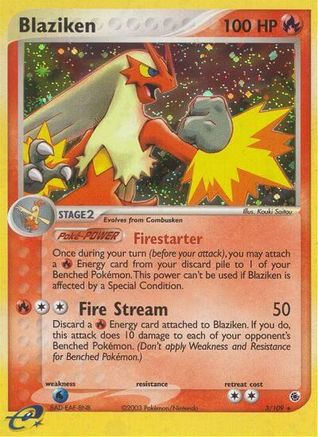 Blaziken - 3/109/109 - Ruby and Sapphire Reverse Holofoil