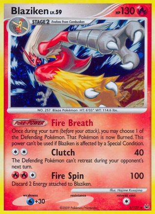 Blaziken/127 - Platinum Reverse Holofoil