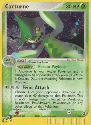 Cacturne/100 - Sandstorm Reverse Holofoil