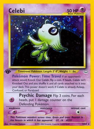 Celebi (3)/64 - Neo Revelation Unlimited Holofoil