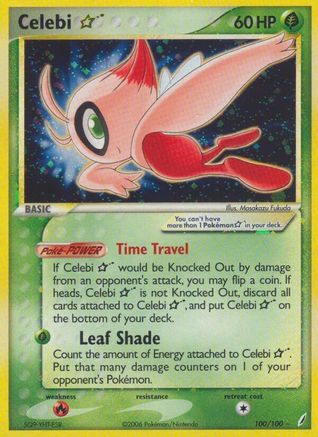Celebi Star/100 - Crystal Guardians Holofoil