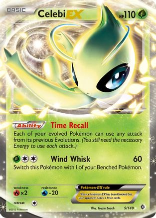 Celebi EX/149 - Boundaries Crossed Holofoil