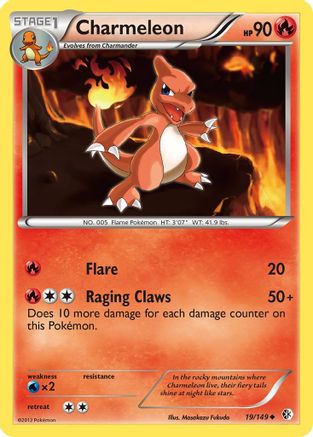 Charmeleon/149 - Boundaries Crossed Reverse Holofoil