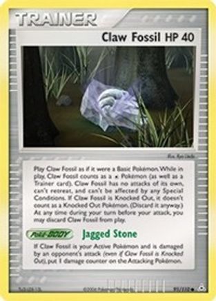 Claw Fossil/110 - Holon Phantoms Reverse Holofoil