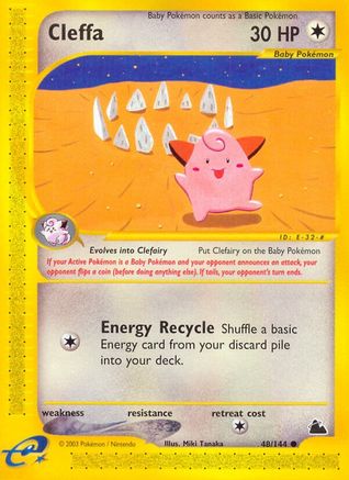 Cleffa/144 - Skyridge Reverse Holofoil