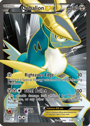 Cobalion EX (133 Full Art)/135 - Plasma Storm Holofoil