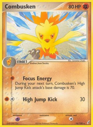 Combusken - 016/100/100 - Crystal Guardians