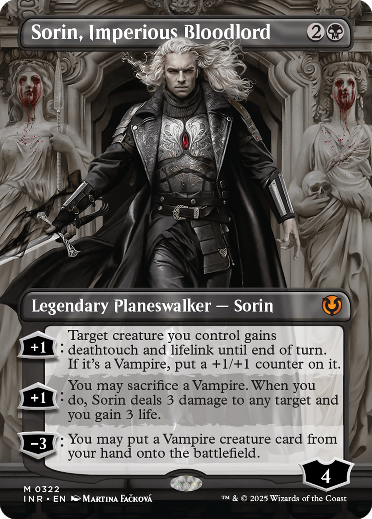 Sorin, Imperious Bloodlord (Borderless) (INR-322) - Innistrad Remastered (Borderless)