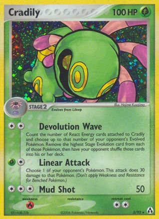 Cradily/92 - Legend Maker Reverse Holofoil