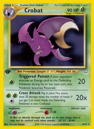 Crobat/64 - Neo Revelation Unlimited Holofoil