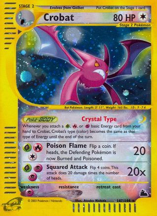 Crobat (147)/144 - Skyridge Holofoil