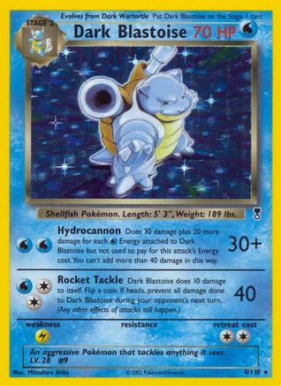 Dark Blastoise/110 - Legendary Collection Reverse Holofoil