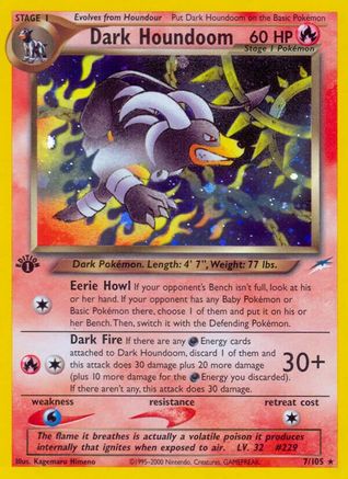 Dark Houndoom/105 - Neo Destiny Unlimited Holofoil