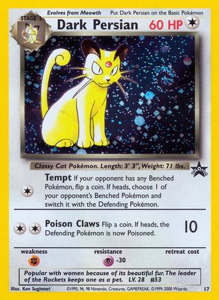 Dark Persian 17/53 - WoTC Promo Holofoil
