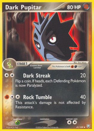 Dark Pupitar - 041/109/109 - Team Rocket Returns Reverse Holofoil