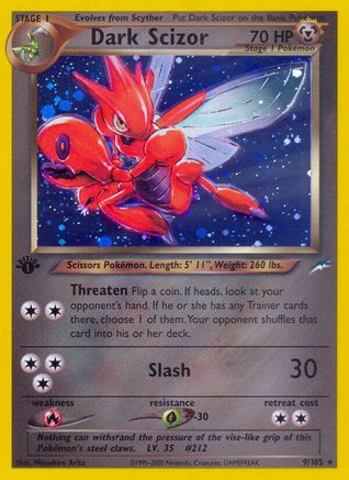 Dark Scizor/105 - Neo Destiny 1st Edition Holofoil