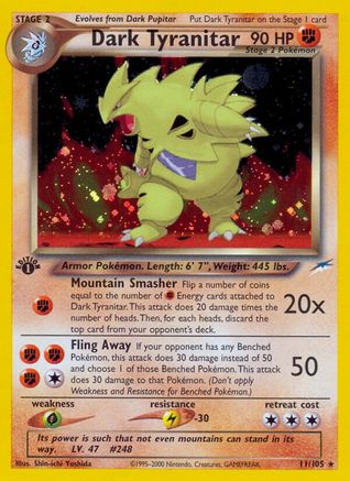 Dark Tyranitar/105 - Neo Destiny 1st Edition Holofoil