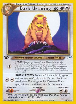 Dark Ursaring/105 - Neo Destiny 1st Edition