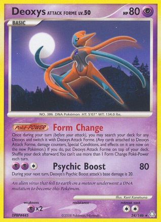 Deoxys Attack Forme/146 - Legends Awakened Reverse Holofoil