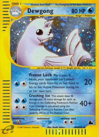 Dewgong (H6)/144 - Skyridge Holofoil